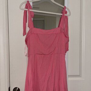 FRANCESCA'S Bow Sleeve Mini Dress - Pink